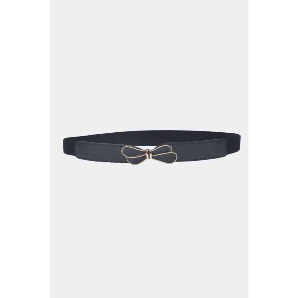 Voodoo Vixen - Butterfly Buckle Elasticated Ceinture pour la taille - Noir
